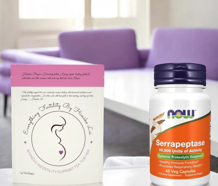 1ST STEP‼️ (2) Pack Bundle Of Women’s Infertility Support Tea By Himiko Lei WITH SERRAPEPTASE & UNLIMITED 6 Month CONSULTS‼️(Tubal Ligation Repair, Fibroids, Endometriosis, Blocked/Scarred Tubes, SEVERE Infertility, Ovary & Uterus Repair etc.,)