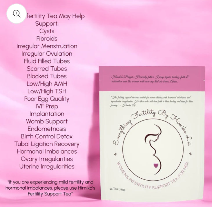 1ST STEP‼️ (2) Pack Bundle Of Women’s Infertility Support Tea By Himiko Lei WITH SERRAPEPTASE & UNLIMITED 6 Month CONSULTS‼️(Tubal Ligation Repair, Fibroids, Endometriosis, Blocked/Scarred Tubes, SEVERE Infertility, Ovary & Uterus Repair etc.,)