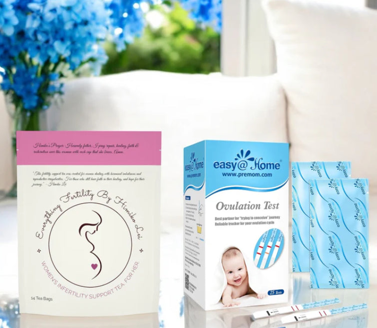 OVULATION Test BUNDLE💙w/ Easy@Home (25ct) Ovulation Test Strips, (1) Pack Of Everything Fertility Tea & (2) FREE OVULATION Consultations‼️