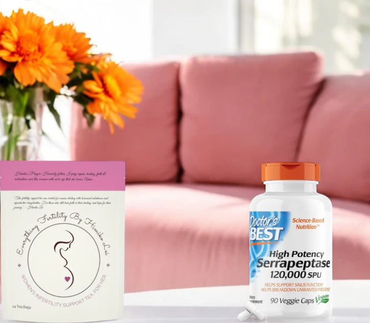 6 WEEKS+/2ND STEP‼️ (2) Pack Bundle Of Women’s Infertility Support Tea By Himiko Lei WITH SERRAPEPTASE & UNLIMITED 6 Month CONSULTS‼️(Tubal Ligation Repair, Fibroids, Endometriosis, Blocked/Scarred Tubes, SEVERE Infertility, Ovary & Uterus Repair etc.,)