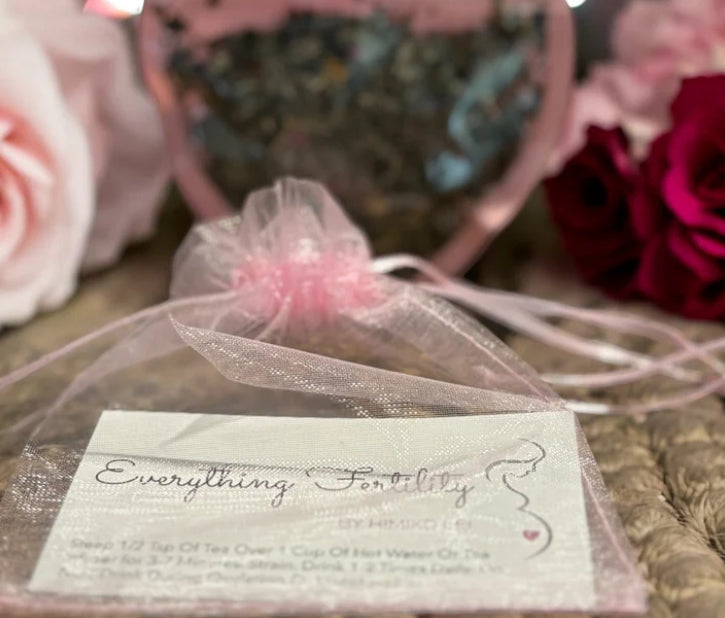 Sample❤️ - Himiko’s Fertility Support Tea (Kick Start Your Journey To Healing) - Optional Heart Shaped Tea Infuser❤️