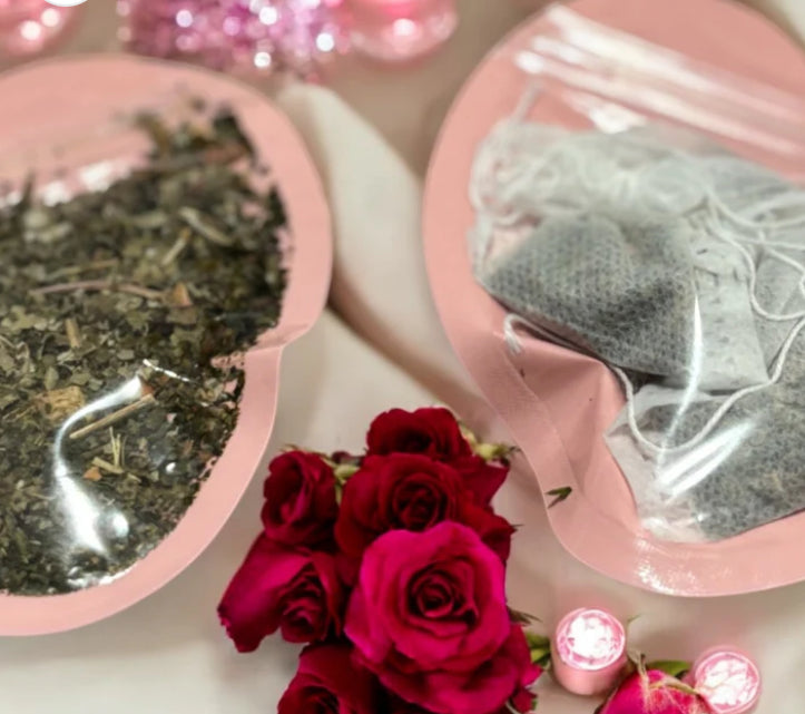 Sample❤️ - Himiko’s Fertility Support Tea (Kick Start Your Journey To Healing) - Optional Heart Shaped Tea Infuser❤️